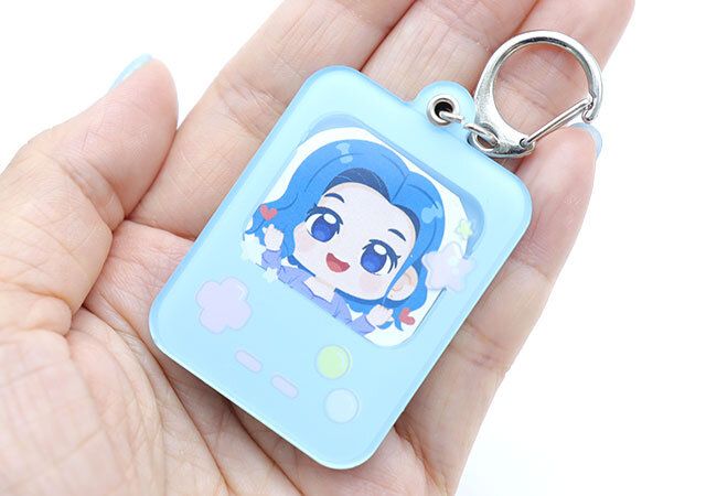 ダイソーのフォトキーホルダー（ゲームモチーフ）