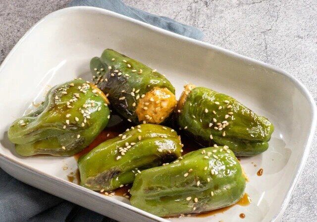 ピーマンの丸ごと肉詰め