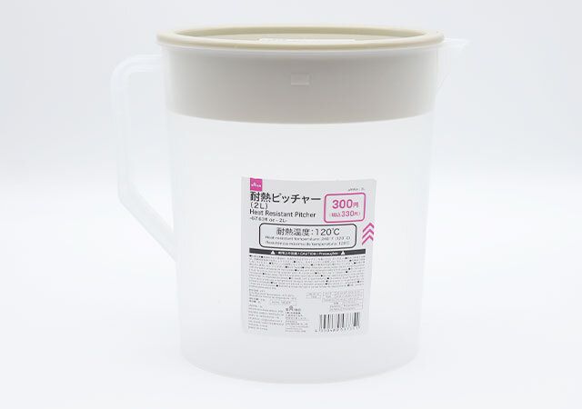 ダイソーの耐熱ピッチャー（2L）のパッケージ