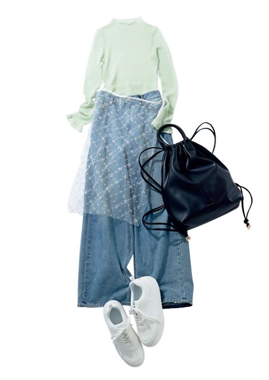 爽やかデニム休日コーデ