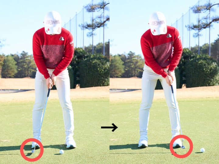 女子プロが実践！ショートパット上達のコツは「ボールと体の間隔」