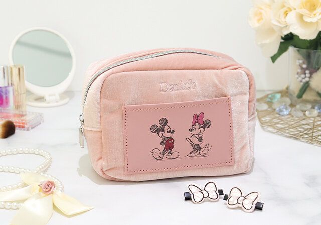 Disney LIFESTYLE BOOK ピンクポーチ＆前髪クリップ by Darich