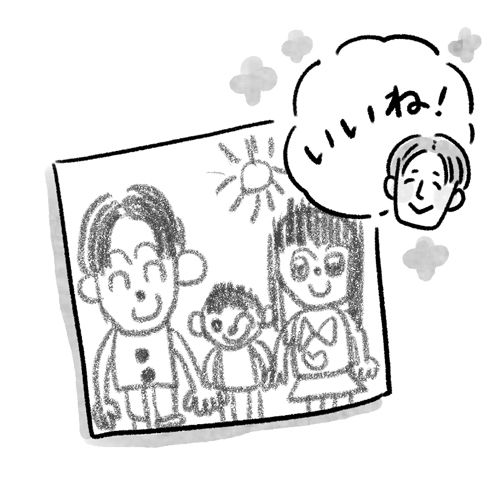「家族の絵を描いてくれた」こんな時なんと言う？ 子どものやる気をアップさせる！ 3つの魔法の言葉とはの画像1