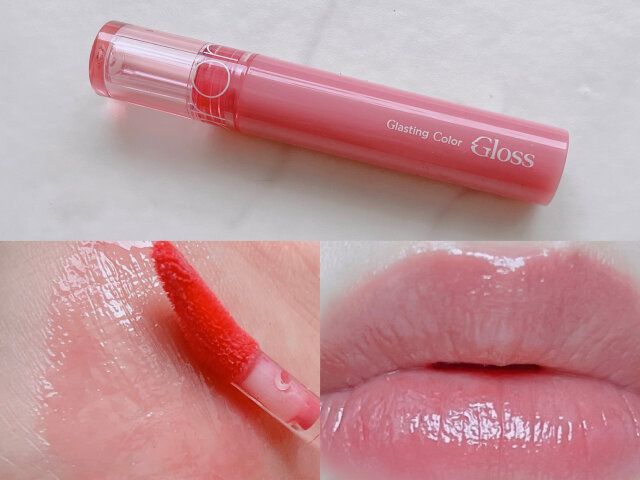 ロムアンド グラスティングカラーグロス 01 ピオニーバレエ