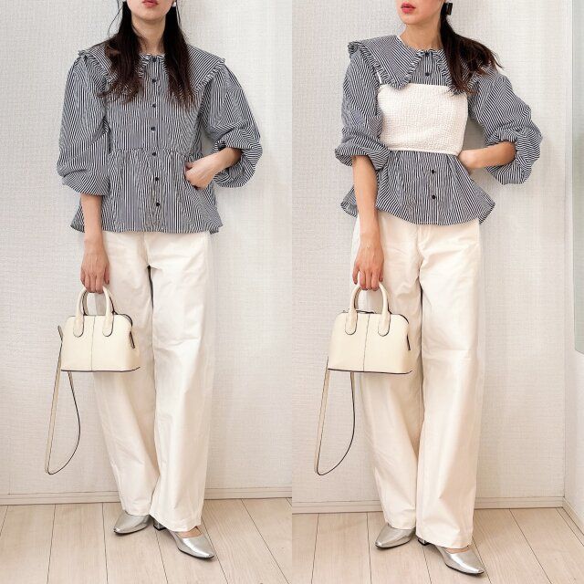 バレルレッグはビスチェをプラス