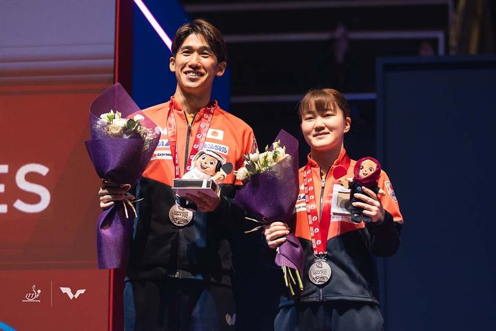 吉村真晴、大藤沙月（C）ITTF