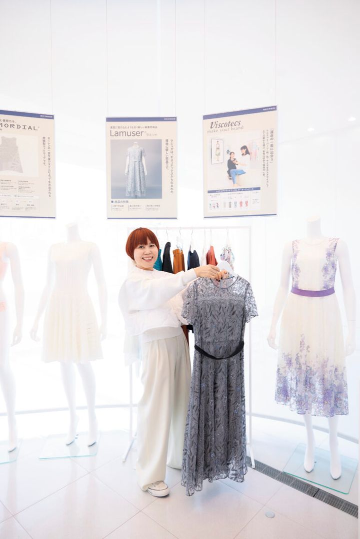 「細密なレースもデジタルプリントで作れるなんてすごい！」