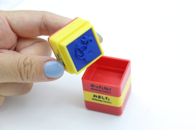 ダイソー 3段式スタンプ（ミッキーマウス） デザイン