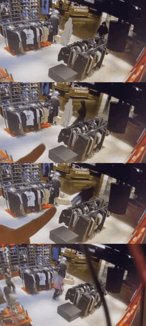 カリナの等身大パネルを盗んだ男