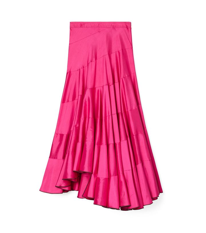 フレア コットン シルク スカート ￥126,500