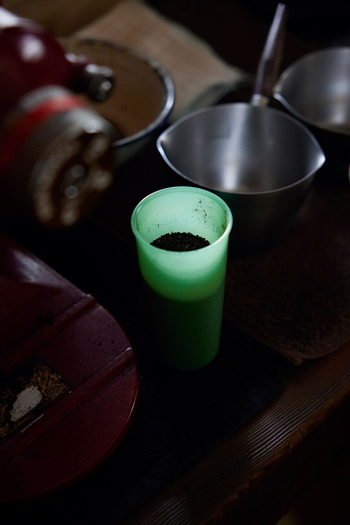 焙煎した珈琲豆