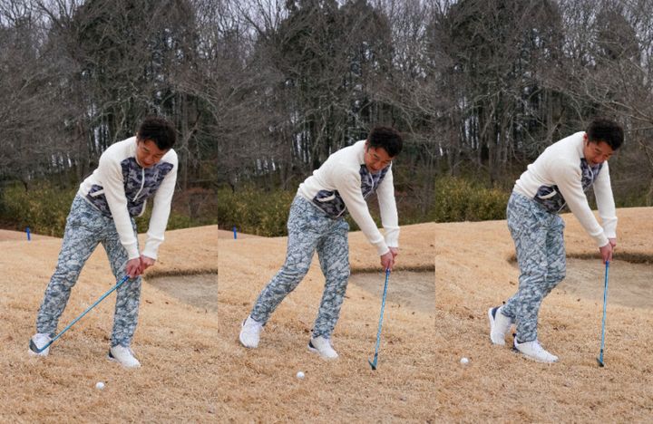 左足下がりのアプローチはどう寄せる？うまく転がすコツは「体ごと…」