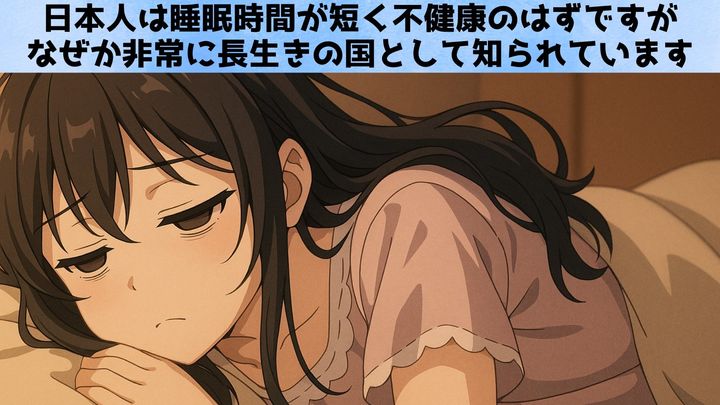必要な睡眠時間は文化によって異なる――短眠でも日本人は長生き