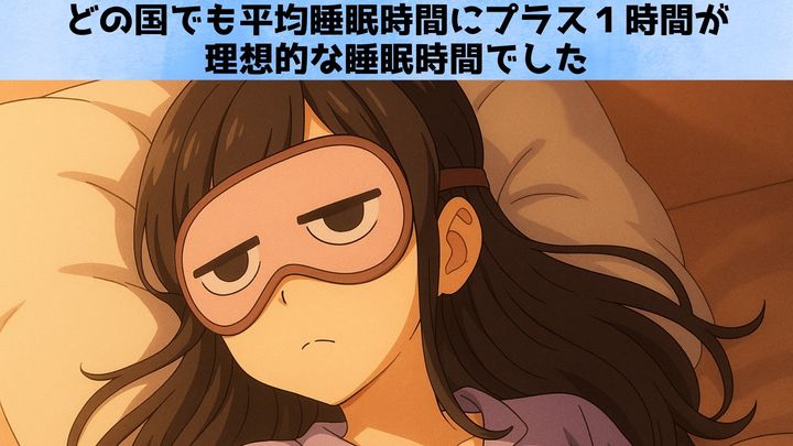 “8時間の呪縛”を解け：睡眠ガイドラインはローカルメイドへ