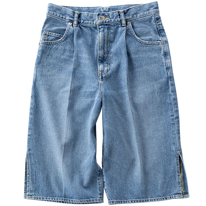 イウエンマトフのハーフ丈デニムパンツ