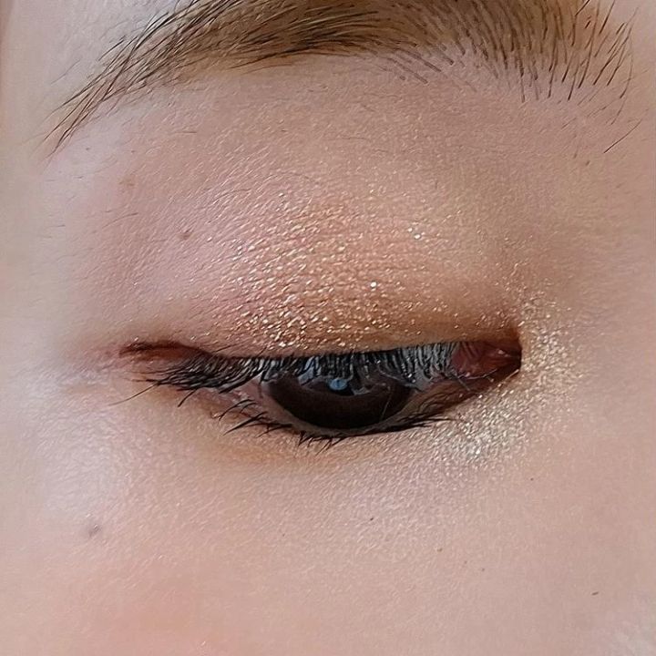 キャンメイク ラメマニア 01 アプリコットピューレ イエベ アイメイク