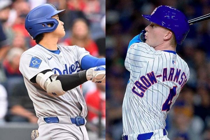 大谷翔平、ピート・クロウ=アームストロング（C）Getty Images