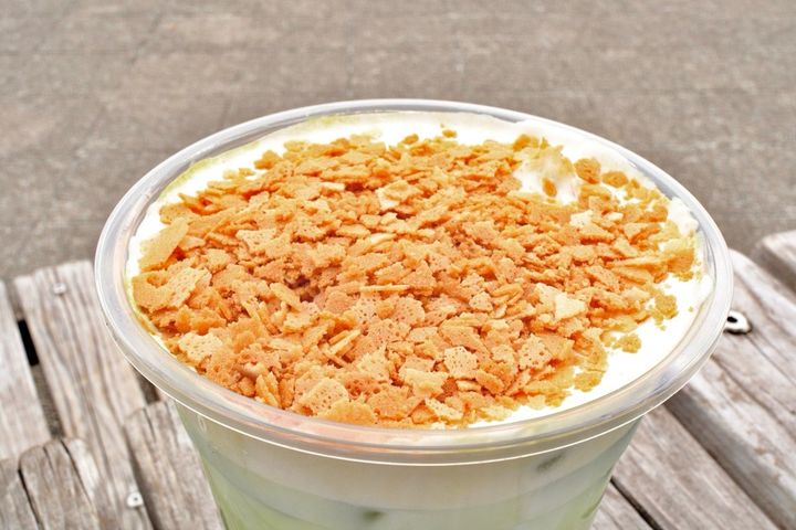 一番摘み抹茶 サクサククレープ ミルクティー