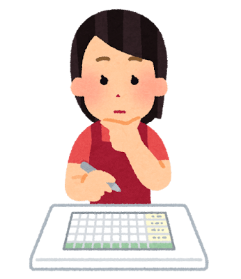 シフトを決める店長のイラスト（女性）