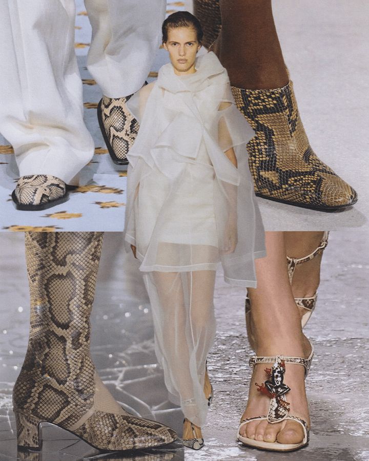 (中央）ケイト （右上から時計回り）ドリス ヴァン ノッテン、ボッテガ・ヴェネタ、ヴァレンティノ、ジル・サンダー