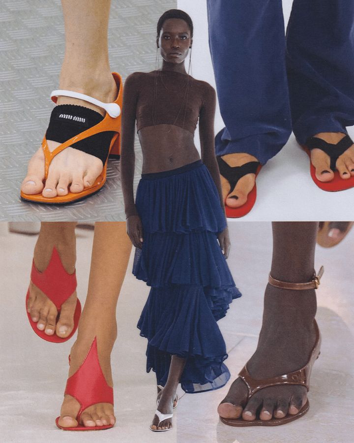 (中央）アライア（右上から時計回り）ザ・ロウ、クロエ、フェラガモ、ミュウミュウ