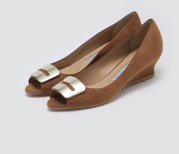 画像: BETA アネッリフィッビア ウェッジソール（キャメル）￥84,700 store.aman.ne.jp