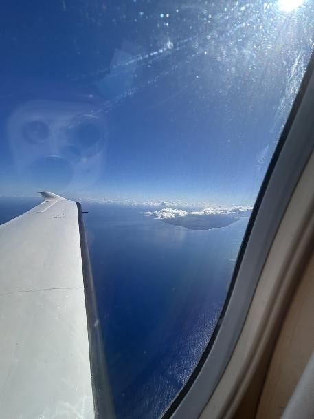 上空から眺めるラナイ島