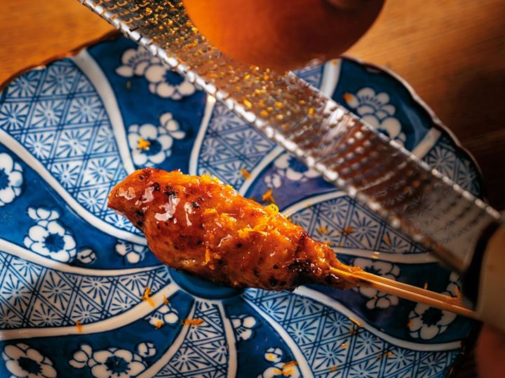 大手町『焼鳥さむしん』の「つくね」