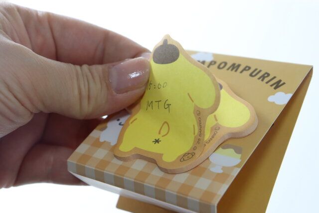 ダイソー 立てて使えるダイカットふせん PN イエロー 使用例