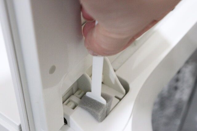 スポンジスティック 使用例 洗濯機
