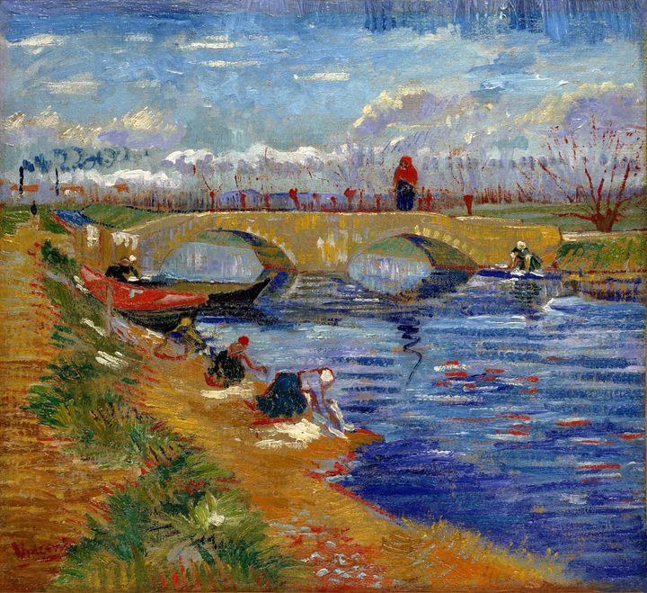 フィンセント・ファン・ゴッホ《ヴィゲラ運河にかかるグレーズ橋》1888年 油彩／カンヴァス 46.8×51.3 cm ポーラ美術館