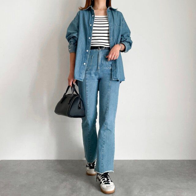 オシャレ見えが叶うデニム×デニムコーデ