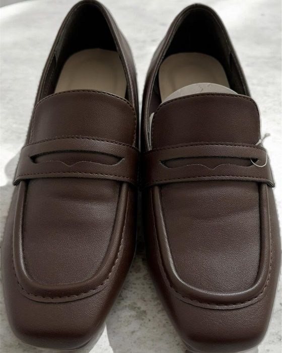 しまむら「PUスクエアローファー」