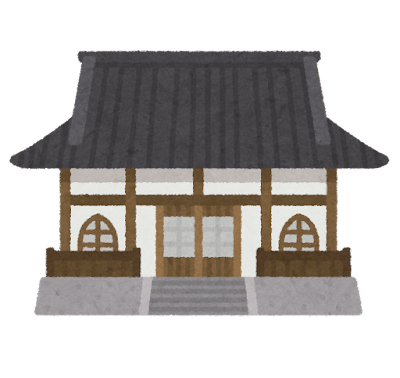 お寺のイラスト