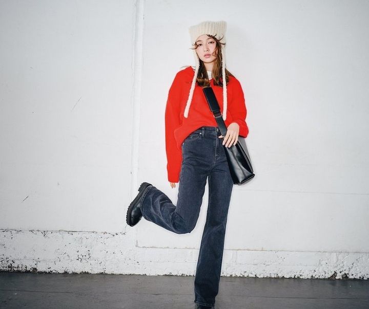 【痩せて見える服】細見え＆着痩せコーデ術③デニム＋ボリュームシューズ