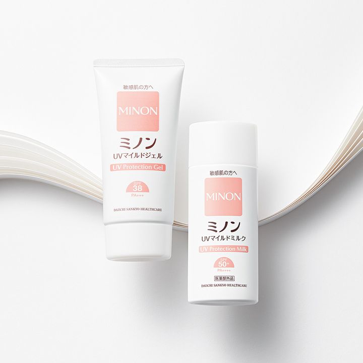 ミノンのUVマイルドミルクとUVマイルドジェル