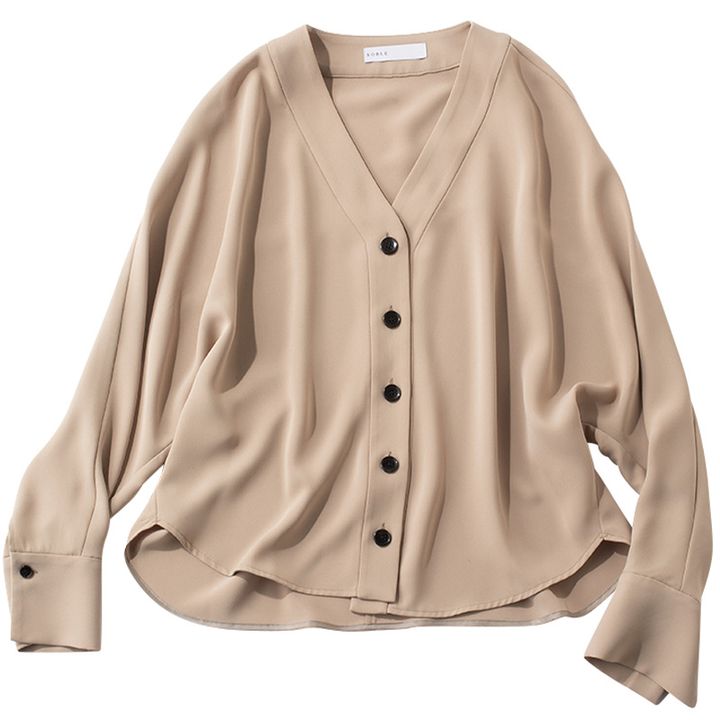 ノーブルのカーデ風ブラウス