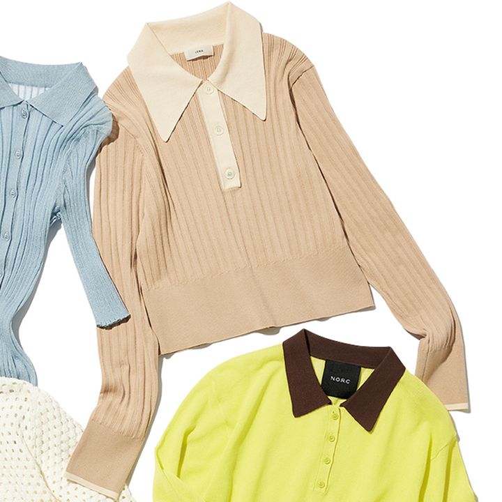 イエナのニットポロシャツ