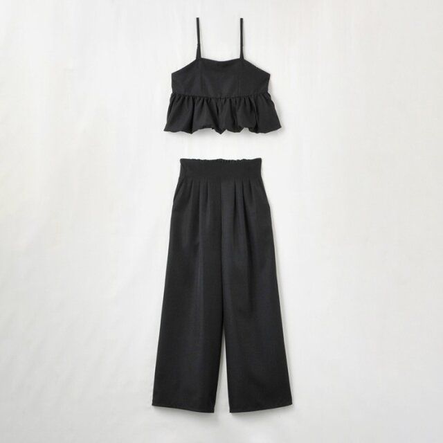 2025しまむらレディースキャミソール＆ワイドパンツセット