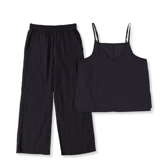 2025しまむらレディースビスチェ＆ワイドパンツセット