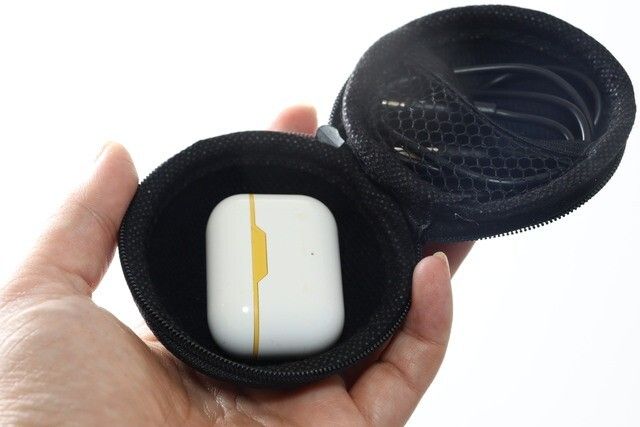 ダイソー イヤホンケース 丸形 使用例