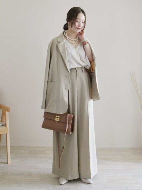 ワイドパンツコーデ1