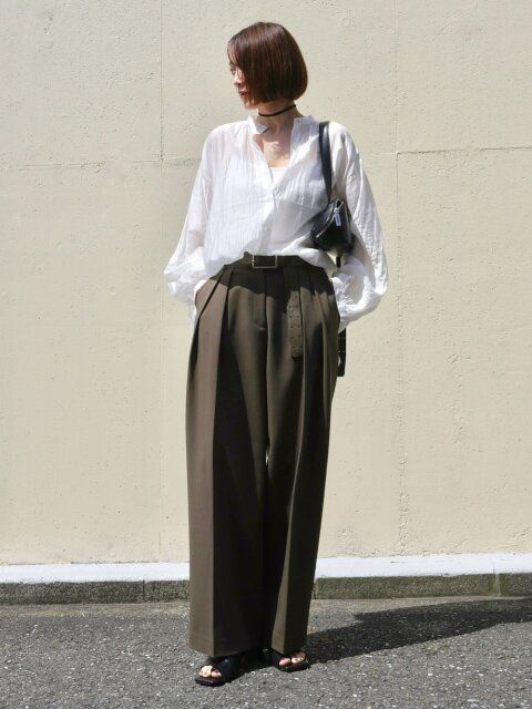 ワイドパンツコーデ3