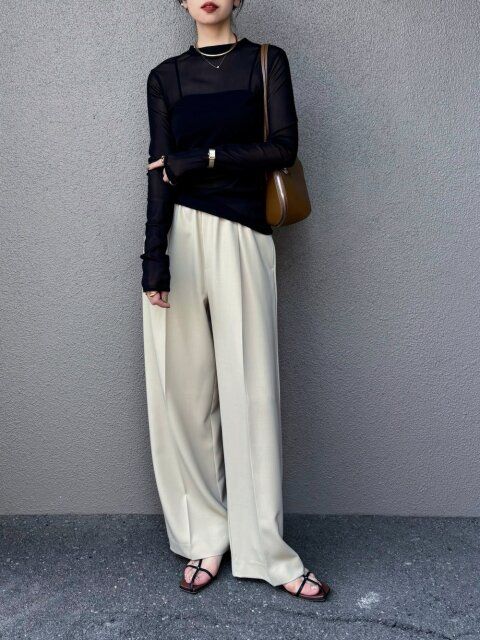 ワイドパンツコーデ4