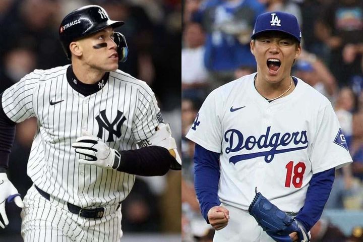 アーロン・ジャッジ、山本由伸（C）Getty Images