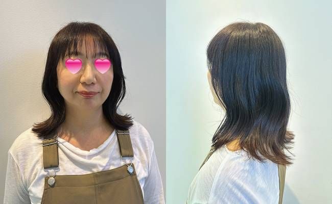 50代ヘアスタイル アフター
