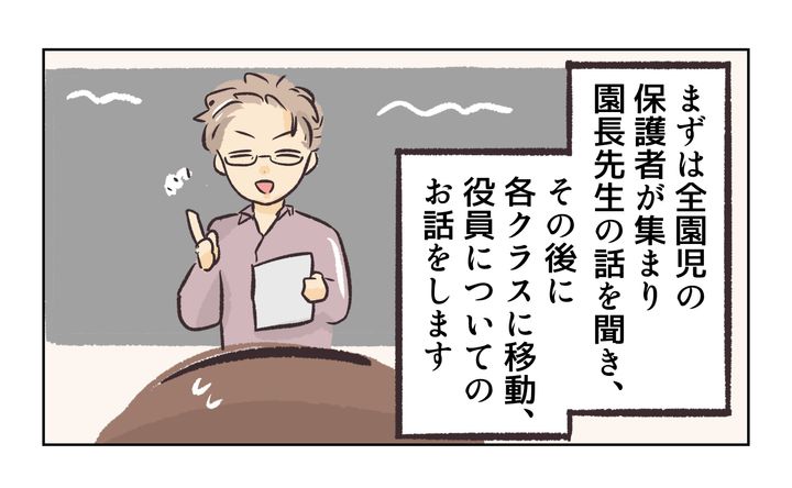 役員を押し付け合う保護者／れおぱ