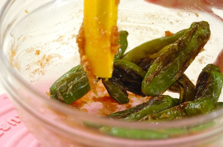 シシトウのゴマみそまぶしの作り方1