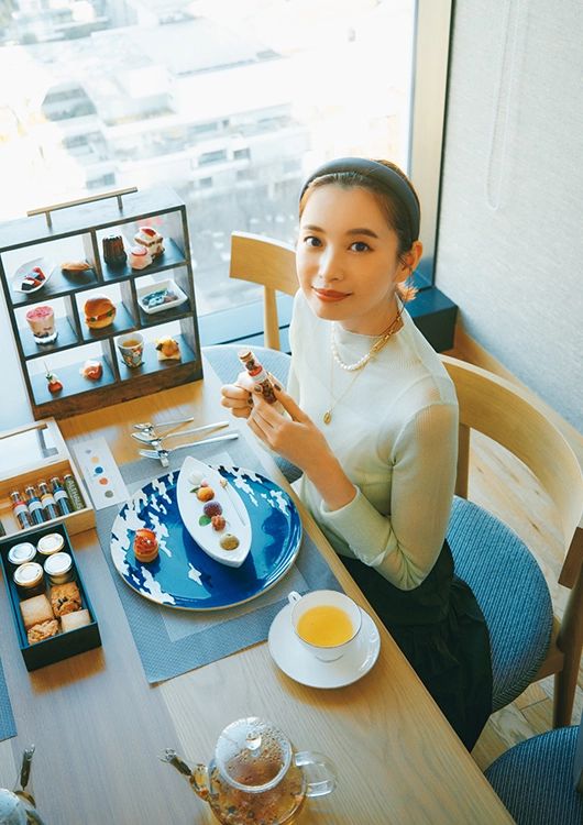 顔映え抜群な女子会休日コーデ