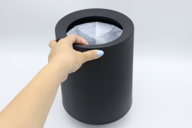 スタンダードプロダクツ 2重ゴミ箱ブラック ゴミ袋が隠せる2重構造 使い方 被せる